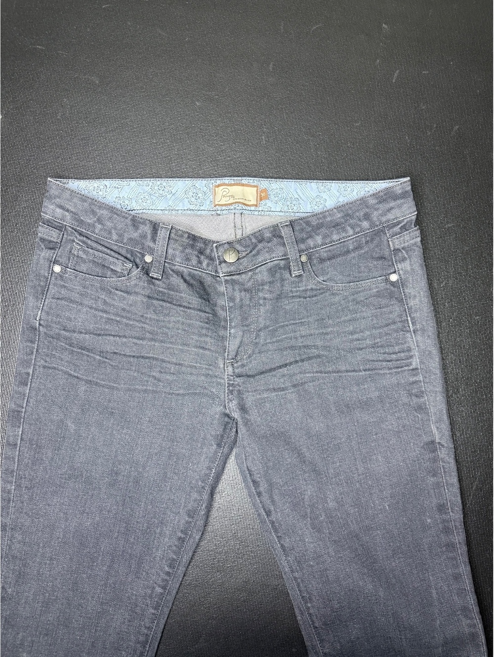 PaigeWomen's Gray Skinny Jeans Size Waist 29 in.
